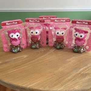 Set of 5 Dancing Valentine Owls